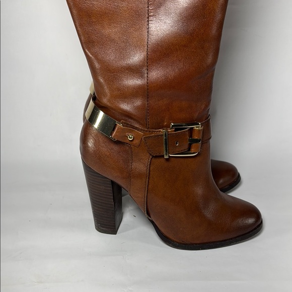 Aldo Brantingham Brown Knee-High Leather Boots 7.5 - Picture 7 of 10